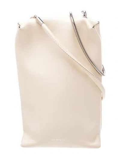Pre-owned Wandler Leather Top Handle Bag In Neutral