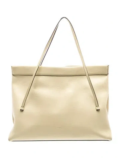 Pre-owned Wandler Leather Top Handle Bag In Neutral