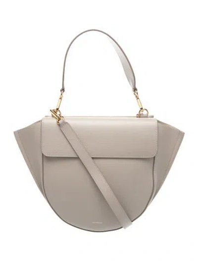 Pre-owned Wandler Leather Top Handle Bag In Neutral