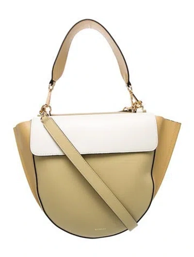 Pre-owned Wandler Leather Top Handle Bag In Neutral