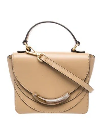 Pre-owned Wandler Leather Top Handle Bag In Neutral