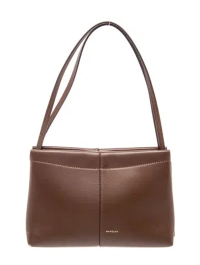 Pre-owned Wandler Leather Top Handle Bag In Neutral