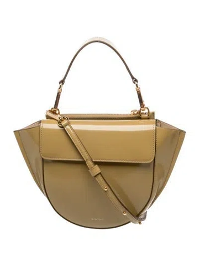 Pre-owned Wandler Leather Top Handle Bag In Neutrals