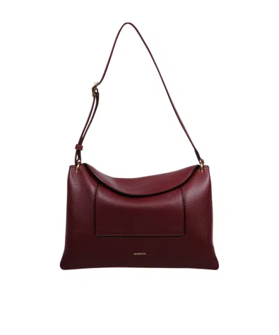 Wandler Letter Logo Handbag In Brown