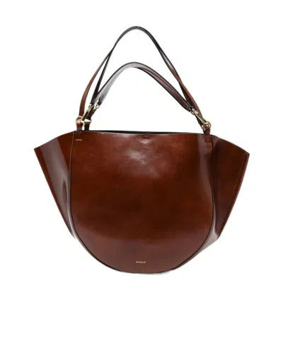 Wandler Letter Logo Single-shoulder Bag In Brown