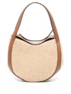 Wandler Lin Straw Mini Bag In Neutrals