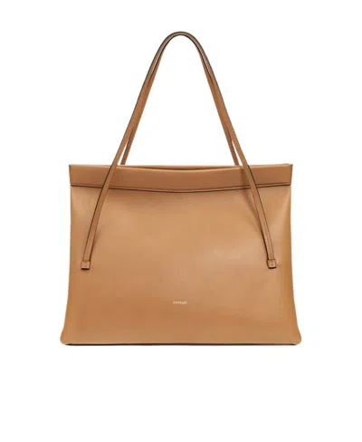Wandler Logo Shoulder Bag In Nude