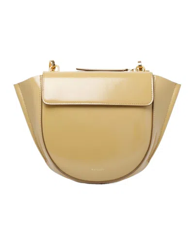 Wandler Logo Shoulder Bag In Nude