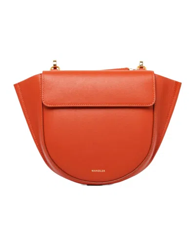 Wandler Logo Shoulder Bag In Red
