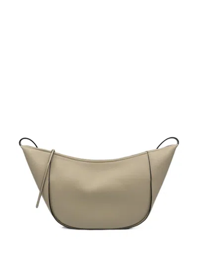 Wandler Maggie Leather Shoulder Bag In Neutral