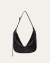 Wandler Maggie Leather Hobo Shoulder Bag In Black