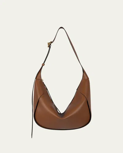 Wandler Maggie Zip Leather Hobo Bag In Pink