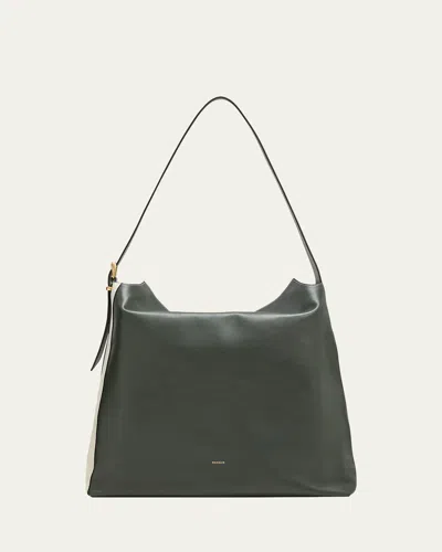 Wandler Marli Bicolor Leather Tote Bag In Pine Shades