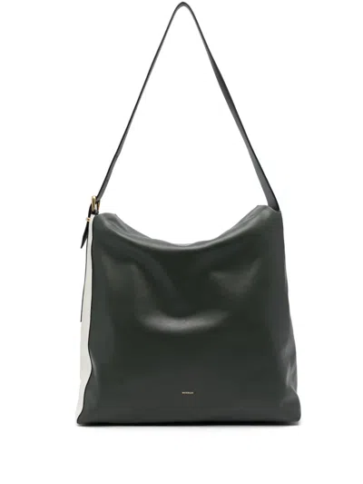 Wandler Marli Bicolor Leather Tote Bag In 2740 Pine Shades