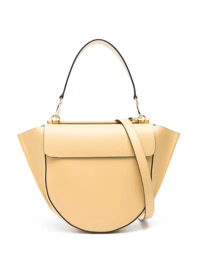Wandler Medium Hortensia Leather Tote Bag In Yellow