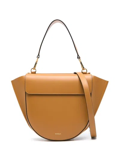Wandler Leather Shoulder Bag In Orange