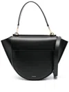Wandler Medium Hortensia Leather Tote Bag In Black