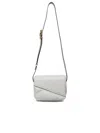 Wandler Medium Oscar Trunk Bag In White Calf Leather
