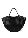 Wandler Mia Leather Tote Bag In Black
