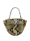 Wandler Mia Snakeskin Tote Bag In Green