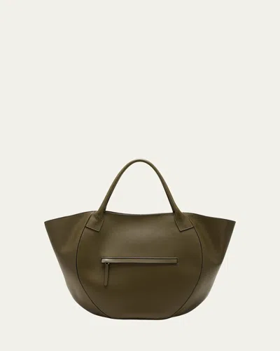 Wandler Mia Soft Leather Tote Bag In Camouflage Crust