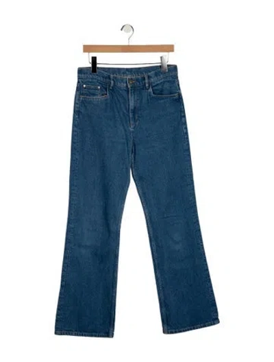 Pre-owned Wandler Mid-rise Flared Jeans In Blue