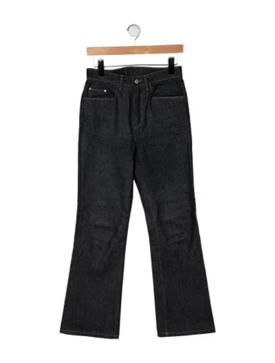Pre-owned Wandler Mid-rise Flared Jeans In Grey