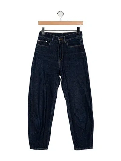 Pre-owned Wandler Mid-rise Straight Leg Jeans In Blue