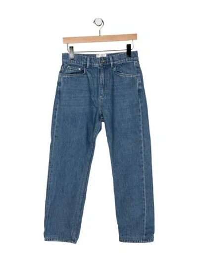 Pre-owned Wandler Mid-rise Straight Leg Jeans In Blue