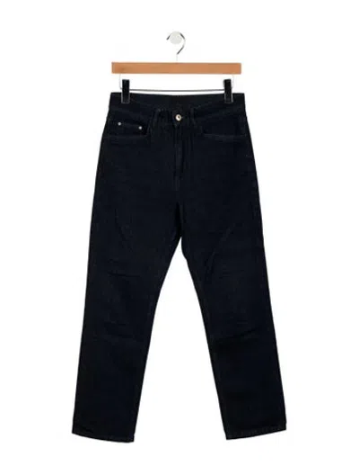 Pre-owned Wandler Mid-rise Straight Leg Jeans In Blue