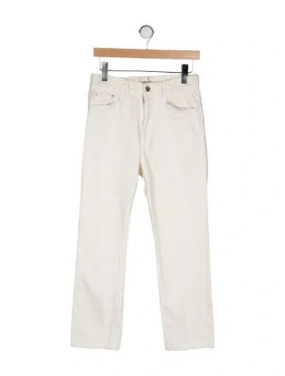 Pre-owned Wandler Mid-rise Straight Leg Jeans In Neutral