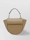 Wandler Structured Vitello Leather Shoulder Bag With Winged Sides In Nude