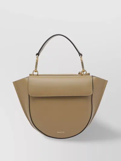 Wandler Mini Hand Bag Top Handle In Nude