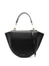 Wandler Womens Black Hortensia Mini Leather Top-handle Bag In Black