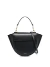 Wandler Hortensia Mini Smooth Leather Shoulder Bag In Black
