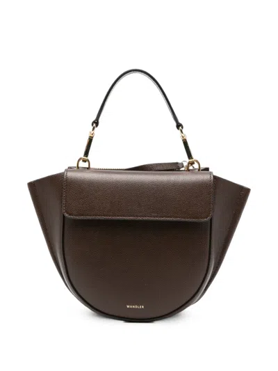 Wandler Mini Hortensia Caviar-leather Tote Bag In Brown