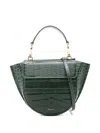 Wandler Womens Olive Croco Hortensia Mini Crocodile-effect Leather Shoulder Bag In Green