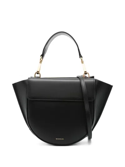 Wandler Mini Hortensia Curved Tote Bag In Black