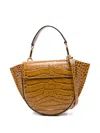 Wandler Mini Hortensia Embossed Cross-body Bag In Brown