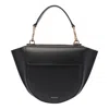 Wandler Hortensia Mini Smooth Leather Shoulder Bag In Black