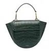 Wandler Womens Olive Croco Hortensia Mini Crocodile-effect Leather Shoulder Bag In Green