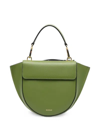 Wandler Mini Hortensia Leather Shoulder Bag In Green
