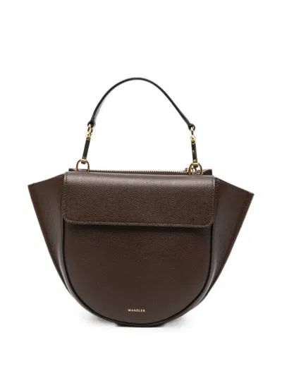 Wandler Mini Hortensia Leather Tote Bag In Brown