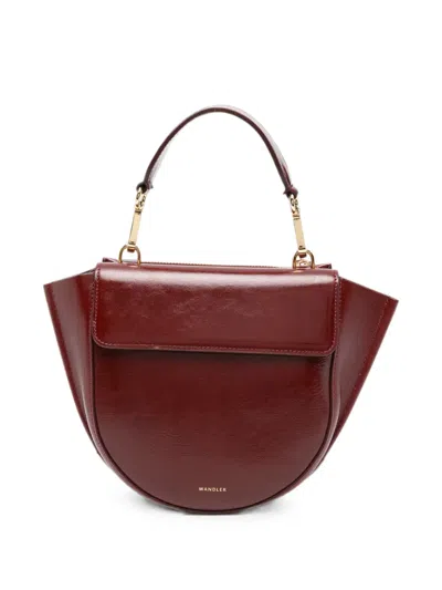 Wandler Mini Hortensia Leather Tote Bag In Red