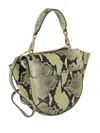 Wandler Mini Hortensia Python-print Cross Body Bag In Nude
