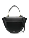 Wandler Mini Hortensia Shoulder Bag Crafted From Calfskin In Black