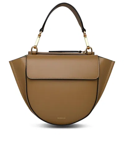 Wandler Mini Hortensia Top Handle Bag In Beige