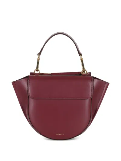 Wandler Mini Hortensia Top-handle Cross Body Bag In Red