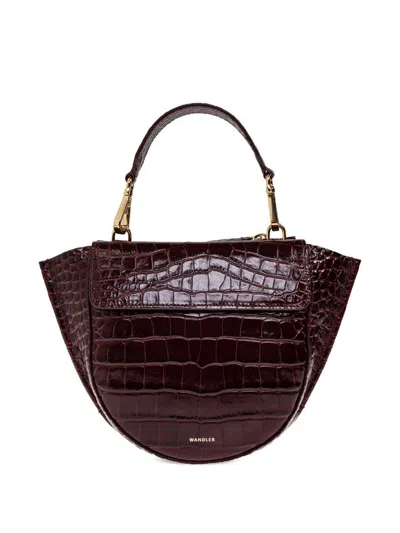 Wandler Mini 'hortensia' Tote Bag In Red