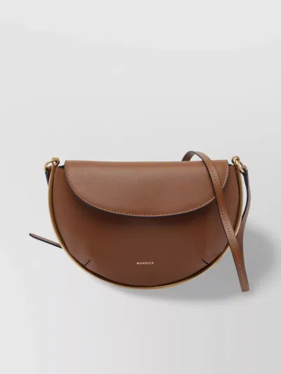 Wandler Mini Kate Crossbody Bag Adaptable Strap In Brown